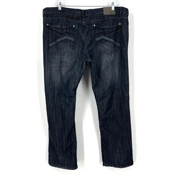 Rok Jeans Loose Fit Dark Wash Men's Size 46x32 - Picture 2 of 6